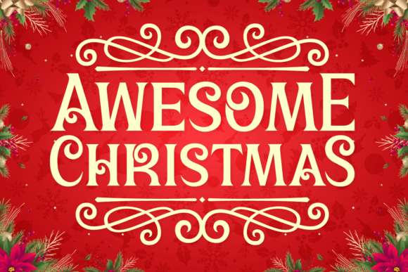 Awesome Christmas Display Font for Festive Branding