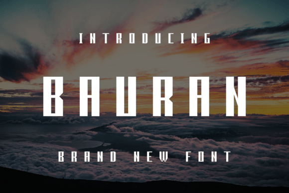 Bauran Display Font for Polished Small Business Branding