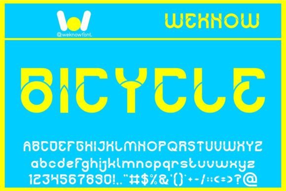 Bicycle Display Font: Fun, Quirky Typography for Web Design