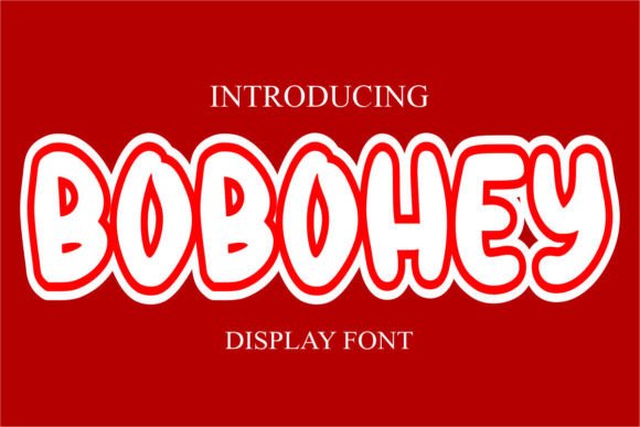 Bobohey Display Font: Playful Sweetness for Editors