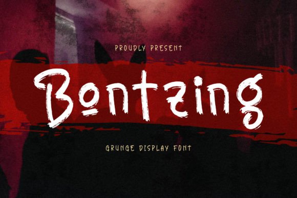 Bontzing Grunge Display Font for Raw Branding Projects