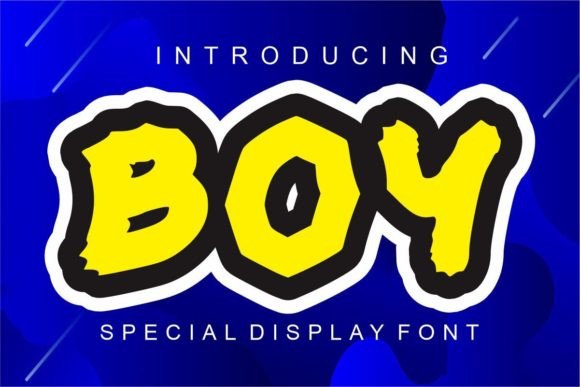Boy: A Bold Abstract Display Font for Digital Design