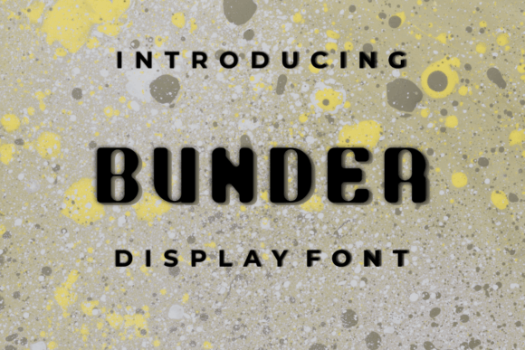 Bunder: The Modern Display Font for Creative Makers