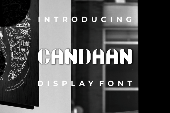 Candaan Display Font: Bold Typography for Handmade Packaging