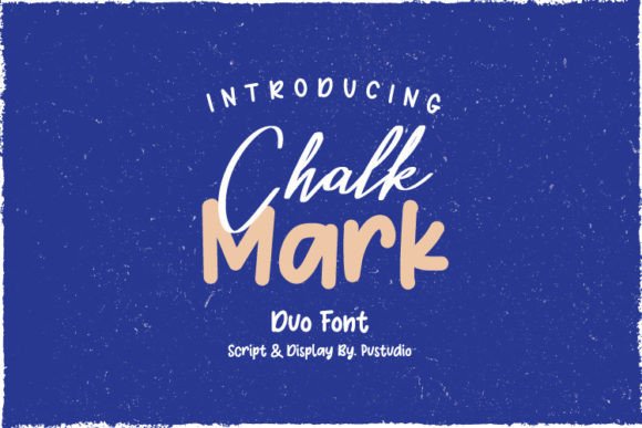 Chalk Mark Duo: A Playful Font Duo for Branding