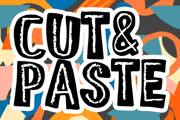 Cut and Paste: A Whimsical Display Font for Editorial Design