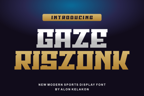 Gaze Riszonk: A Modern Display Font for Editorial Impact