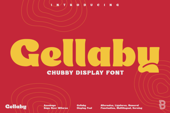 Gellaby: Bold Semi-Serif Display Typeface for Playful Campaigns