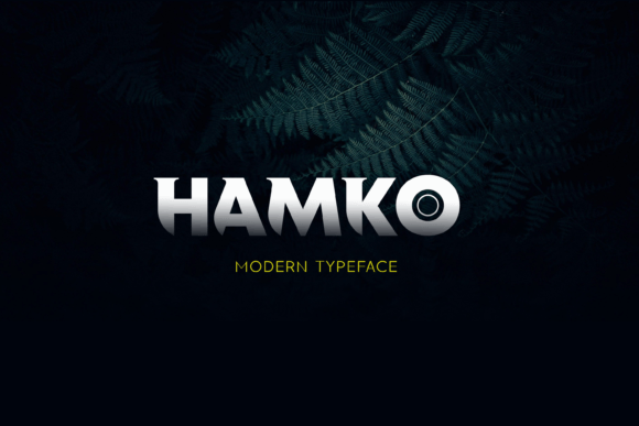 Hamko: A Cool Modern Display Font for Makers