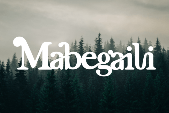 Mabegaili: A Stylish Display Font for Editorial Design