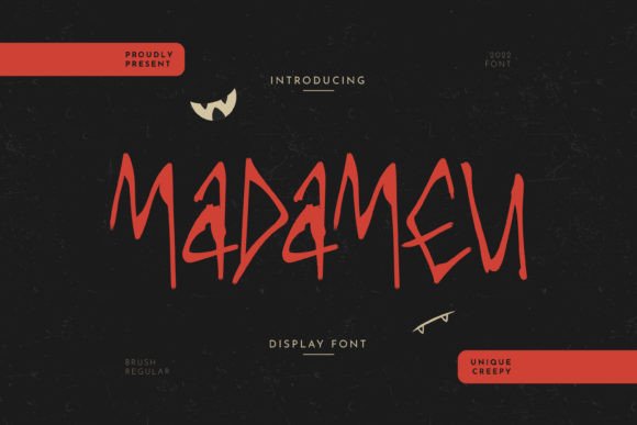 Madameu: A Whimsical Display Font for Branding