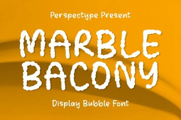 Marble Bacony: A Whimsical Display Font for Playful Editorial Layouts