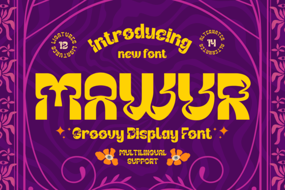 Mawur: A Stylish Display Font for Digital Creators