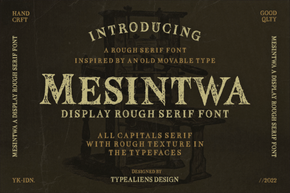 Mesintwa: A Classic Serif Display Font with Vintage Edge