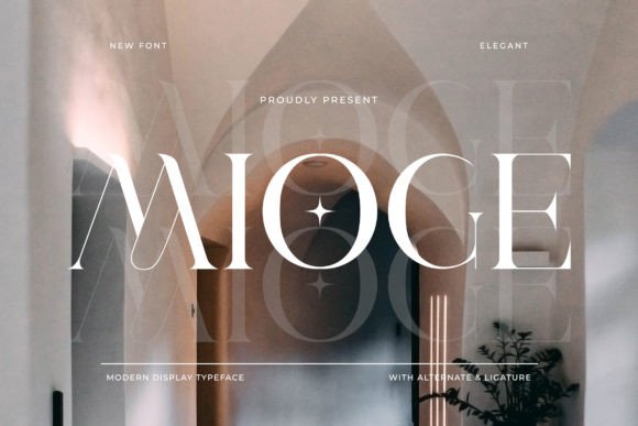 Mioge – A Modern Elegant Display Font for Makers