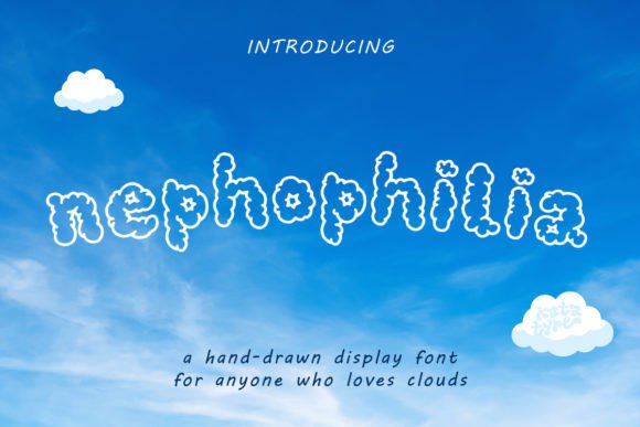 Nephophilia: A Cloud-Inspired Display Font for Dreamy Campaigns