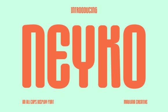 Neyko Display Font for Joyful Branding Projects