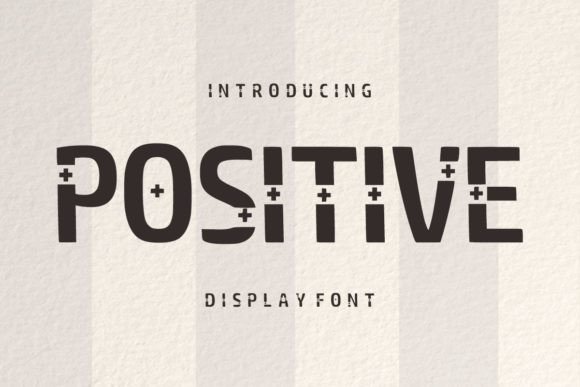 Positive: A Fun Display Font for Bold Business Branding