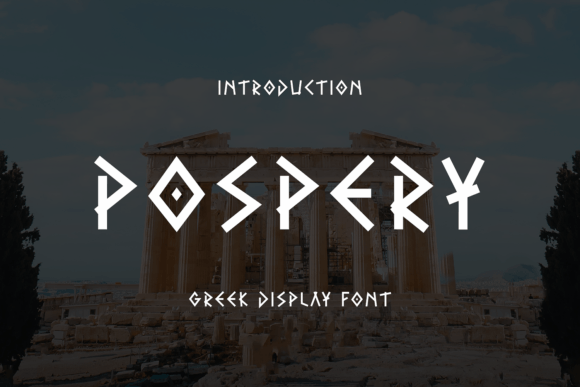 Pospery: A Modern Display Font for Publishers