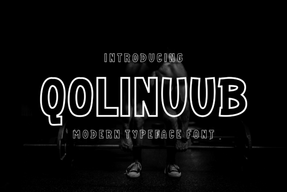Qolinuub Outline Display Font for Engaging Digital Content