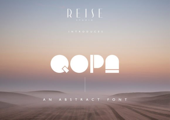 Qopa Font Download: An Abstract Display Typeface for Modern Design