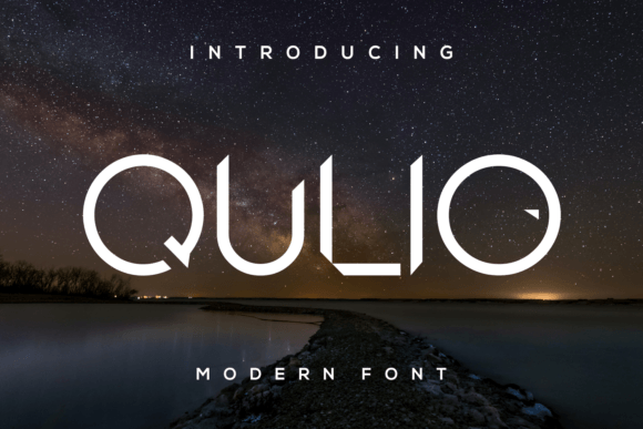 Qulio: A Futuristic Display Font for Creative Marketing
