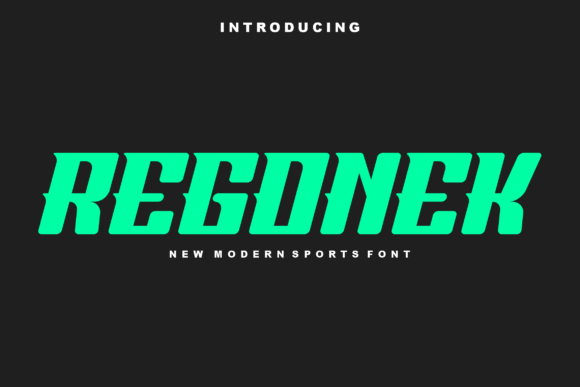 Regonek: The Cool Display Font for Sports and Branding