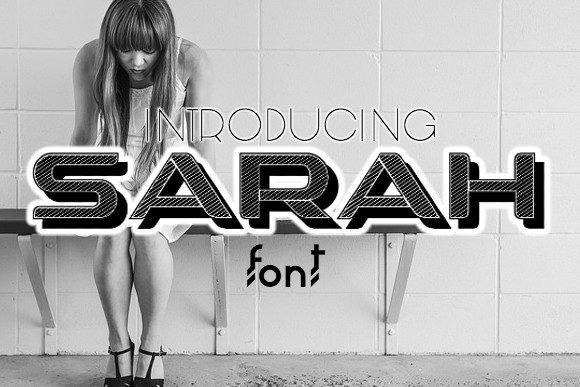 Sarah Font: Trendy Display Typeface for Marketing Graphics
