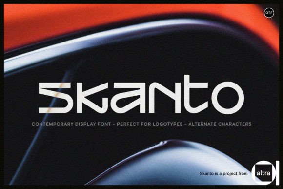 Skanto: A Contemporary Display Font for Editorial Design
