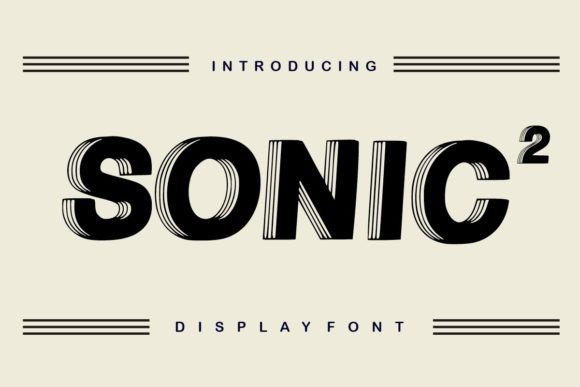 Sonic 2: A Bold Display Font for Authentic, High-Impact Design