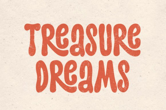 Treasure Dreams: A Playful Retro Display Font