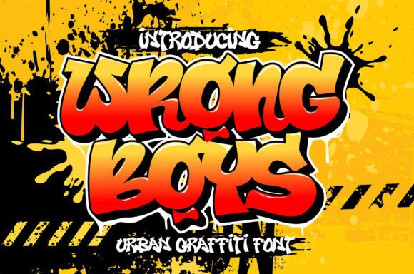 Wrong Boys: The Bold Graffiti Display Font for Crafters and Makers